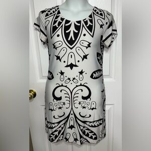 Hypnotik Damask Dress White Black Size Medium